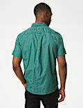 Easy Iron Pure Cotton Print Oxford Shirt