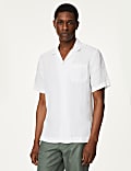 Pure Linen Cuban Collar Shirt