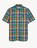Camisa de cuadros 100% algodón