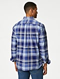 Easy Iron Pure Cotton Check Oxford Shirt