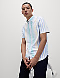 Chemise en coton à rayures