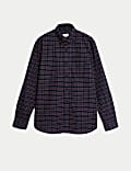 Easy Iron Pure Cotton Check Oxford Shirt