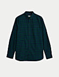 Easy Iron Pure Cotton Check Oxford Shirt