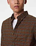 Easy Iron Pure Cotton Check Oxford Shirt