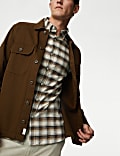 Easy Iron Pure Cotton Check Oxford Shirt