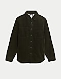 Corduroy Borg Lined Shacket