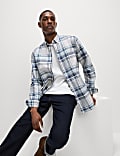 Pure Cotton Check Oxford Shirt