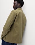 Pure Cotton Herringbone Overshirt​