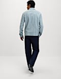 Cotton Rich Checked Poplin Overshirt