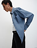Easy Iron Pure Cotton Textured Shirt