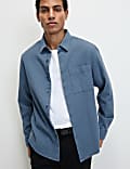 Easy Iron Pure Cotton Textured Shirt