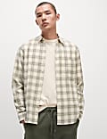 Cotton Rich Check Seersucker Shirt