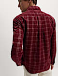 Pure Cotton Check Corduroy Shirt