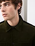 Regular Fit Cotton Rich Corduroy Shirt