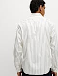 Regular Fit Pure Cotton Striped Oxford Shirt