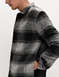 Brushed Checked Overshirt