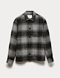 Brushed Checked Overshirt