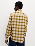 Regular Fit Pure Cotton Checked Flannel Shirt