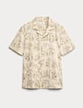 Pure Cotton Printed Short Sleeve Shirt
