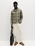 Pure Cotton Check Overshirt