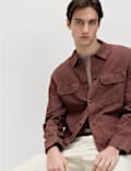 Regular Fit Lyocell Blend Overshirt