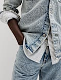 Pure Cotton Denim Overshirt