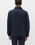 Regular Fit Pure Cotton Twill Overshirt