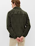 Pure Cotton Corduroy Garment Dye Overshirt