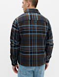 Pure Cotton Checked Overshirt