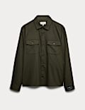 Regular Fit Wool Blend Overshirt