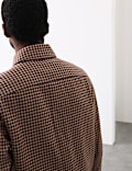 Pure Cotton Puppytooth Overshirt
