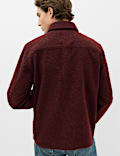 Regular Fit Boucle Textured Overshirt