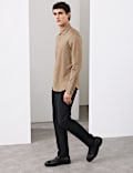 Regular Fit Easy Iron Pure Cotton Jersey Shirt
