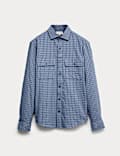 Easy Iron Cotton Rich Check Shirt