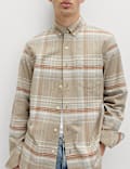 Cotton Rich Check Oxford Shirt