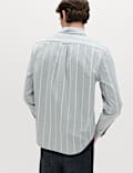 Katoenrijk Oxford-overhemd met strepen