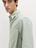 Pure Cotton Garment Dye Oxford Shirt