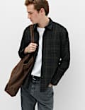 Pure Cotton Textured Check Shirt
