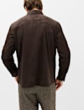Regular Fit Faux Suede Overshirt