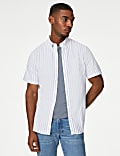 Pure Cotton Striped Oxford Shirt