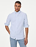 Pure Cotton Striped Oxford Shirt