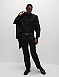 Pure Cotton Flock Textured Shirt