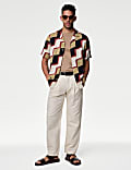 Hemd aus Twill mit Cuban Collar