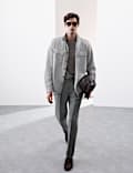 Cotton Linen Blend Overshirt