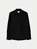 Cotton Linen Blend Overshirt