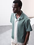 Striped Cuban Collar Shirt