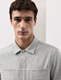 Overshirt van seersucker