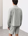 Overshirt van seersucker