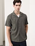 Regular Fit Crinkle Seersucker Shirt