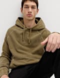 Pure Cotton Garment Dyed Hoodie